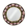 Mithé Espelt, "Millefleurs" mirror, in embossed and glazed earthenware and black background and gold, around 1965 - 00pp thumbnail