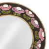 Mithé Espelt, "Millefleurs" mirror, in embossed and glazed earthenware and black background and gold, around 1965 - Detail D1 thumbnail