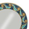 Mithé Espelt, "Volutes" mirror, in embossed and glazed earthenware, crackled gold, model designed in the end of the 1980’s - Detail D1 thumbnail