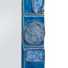 Mithé Espelt, grand miroir "Bleu", en terre estampée et émaillée, verre cristallisé, modèle créé à la fin des années 1980 - Detail D2 thumbnail