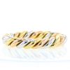 Vintage bracelet in yellow gold,  pink gold and white gold - 360 thumbnail