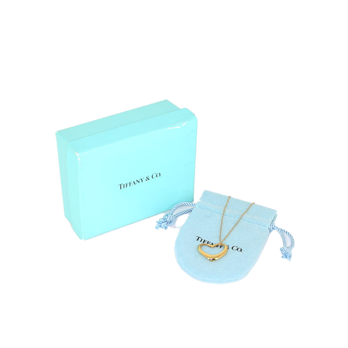 Collana Tiffany & Co Open Heart modello grande in oro giallo - Detail D2