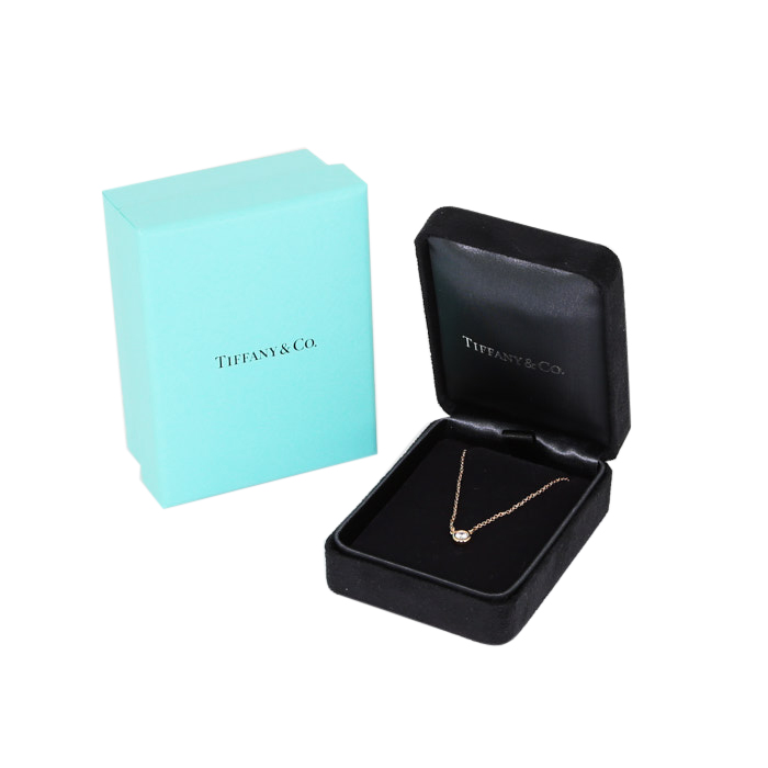 Collar Tiffany & Co Diamonds By The Yard en oro rosa y diamante - Detail D2