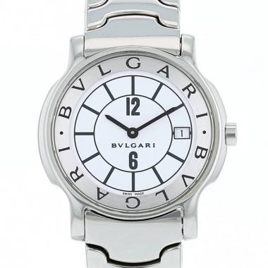 Montre Bulgari Solotempo en acier Ref :  ST35S Vers  2000