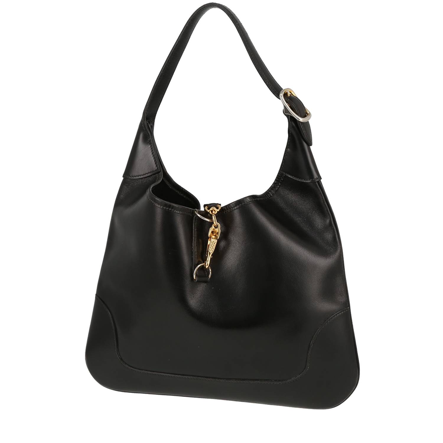 Hermès  Trim bag worn on the shoulder or carried in the hand  in black box leather