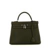 Hermes Kelly 32 cm handbag in Vert de Gris togo leather - 360 thumbnail