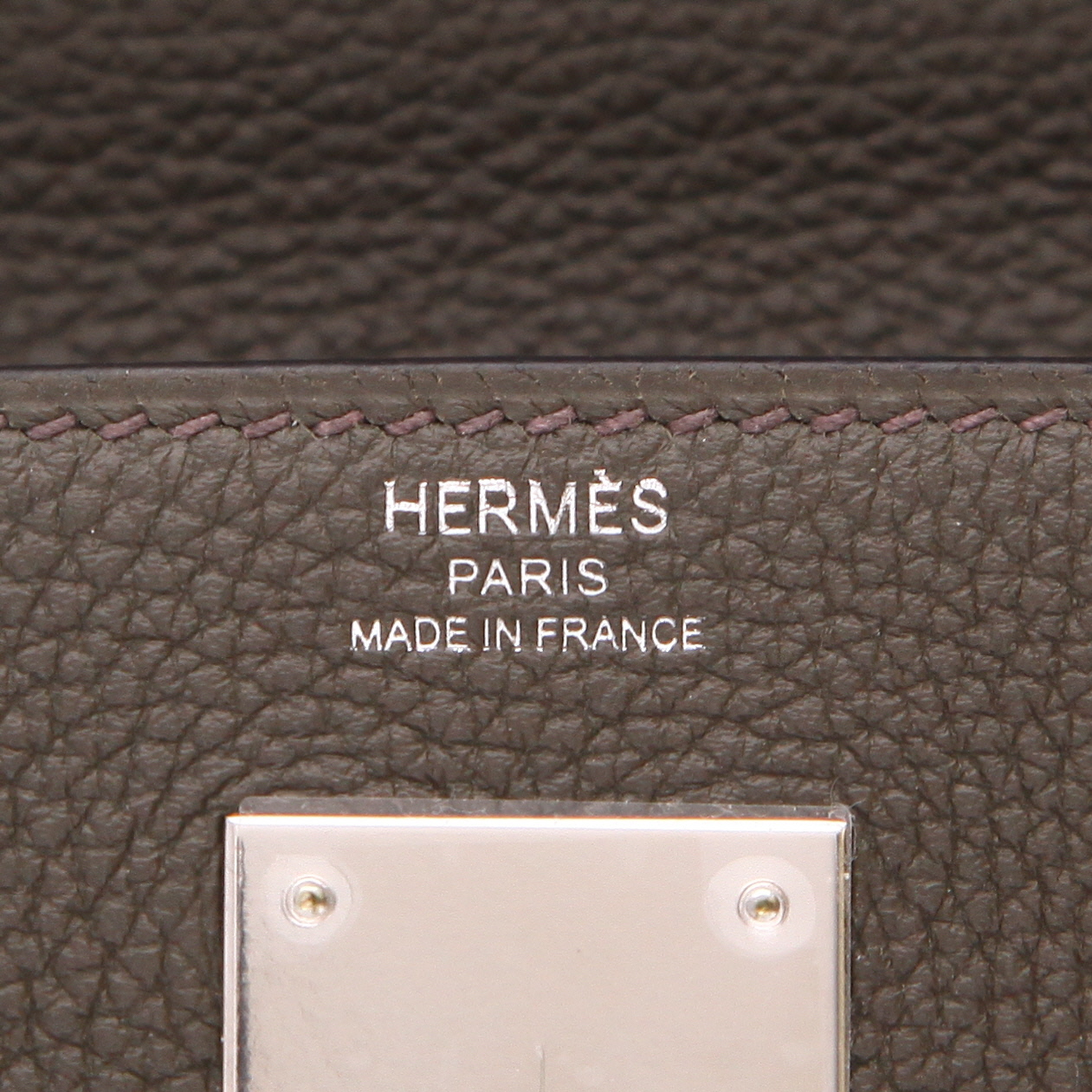 Borsa Hermes Kelly 32 cm in pelle togo Vert de Gris - Detail D2
