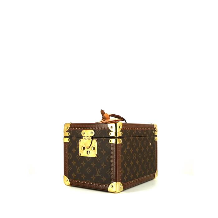 Louis Vuitton vanity case in brown monogram canvas and natural leather - 00pp