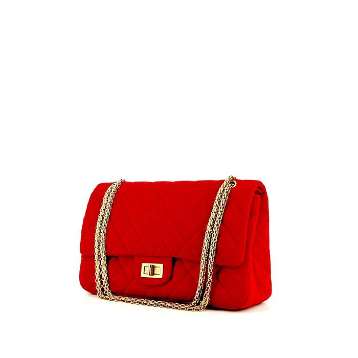 Autre Marque Chanel Timeless Classic Medium Flap bag Red Leather