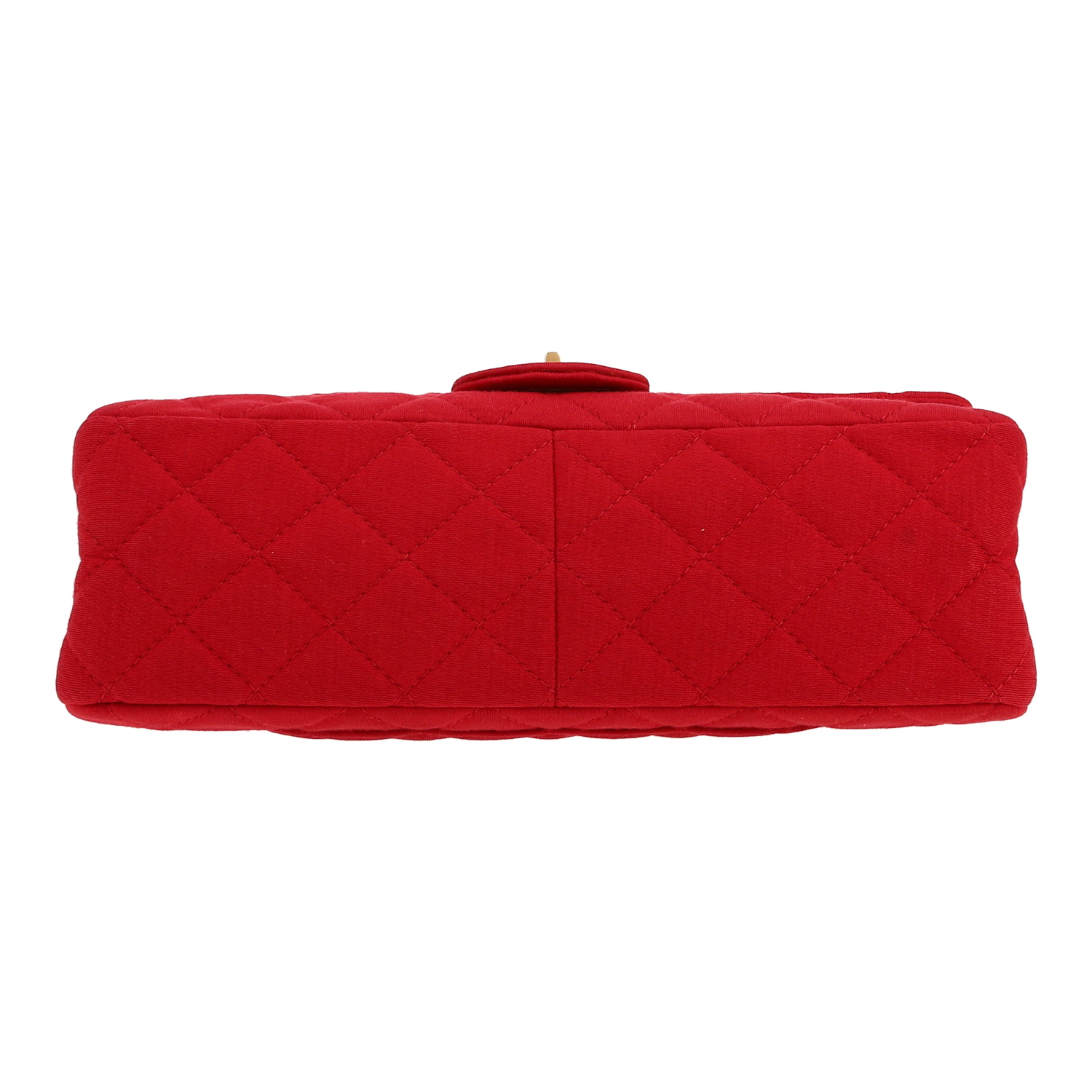 Sac à main Chanel  Chanel 2.55 en toile jersey rouge - Detail D1