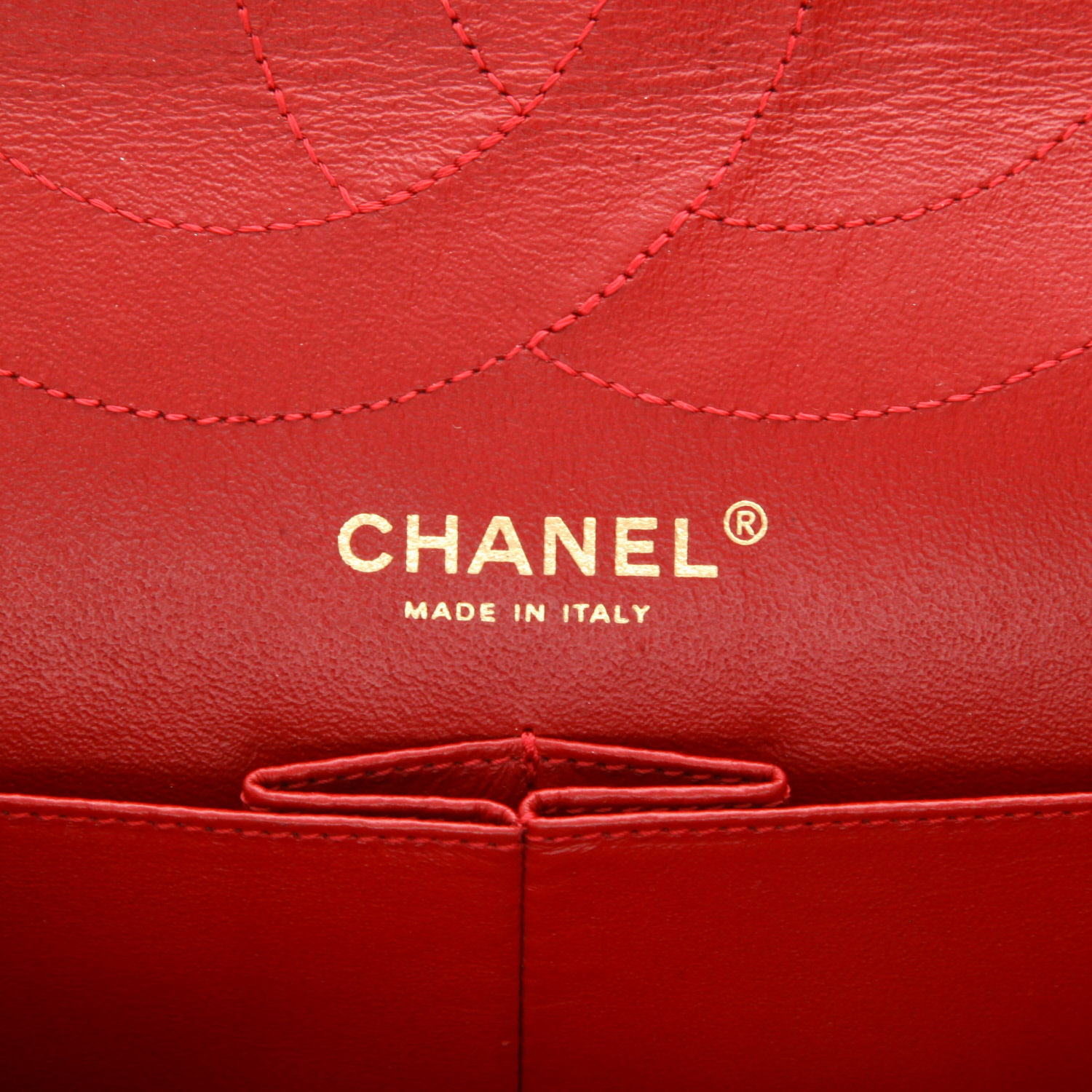 Bolso de mano Chanel  Chanel 2.55 en tejido jersey rojo - Detail D2