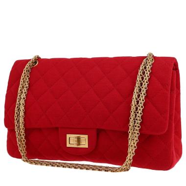 Borsa Chanel  Chanel 2.55 in tela jersey rossa