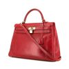 Hermès  Kelly Ghillies handbag  in raspberry pink box leather - 00pp thumbnail