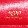 Bolso de mano Hermès  Kelly Ghillies en cuero box color frambuesa - Detail D4 thumbnail