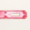 Hermès  Kelly Ghillies handbag  in raspberry pink box leather - Detail D5 thumbnail