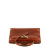 Hermès  Kelly 32 cm handbag  in cognac porosus crocodile - 360 Front thumbnail