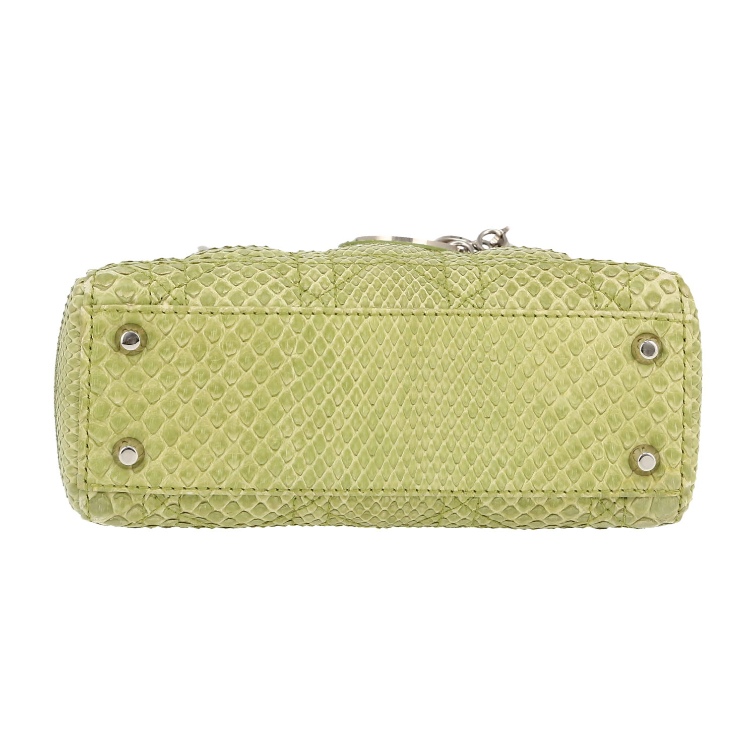 Borsa Dior  Lady Dior mini  in pitone verde - Detail D1