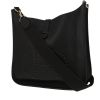 Hermès  Evelyne shoulder bag  in black Fjord leather - 00pp thumbnail