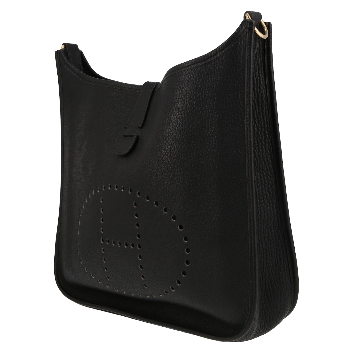 Bolso bandolera Hermès  Evelyne en vaca bermeja negra - Detail D3