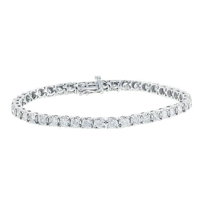 Vintage bracelet in 14k white gold and 4,50 carats of diamonds - 00pp
