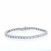 Bracelet Ligne en or blanc 14k et diamants pour 4,50 carats au total - 360 thumbnail