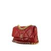 Chanel 19 shoulder bag in raspberry pink leather - 00pp thumbnail