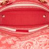 Dior Lady Dior medium model handbag in white and red canvas - Detail D3 thumbnail