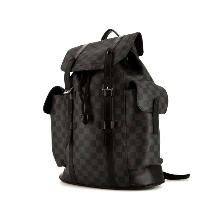 Louis Vuitton Christopher Backpack In Black And White Damier
