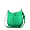 Hermes Evelyne shoulder bag in green leather - 360 thumbnail