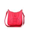 Hermes Evelyne shoulder bag in pink leather - 360 thumbnail