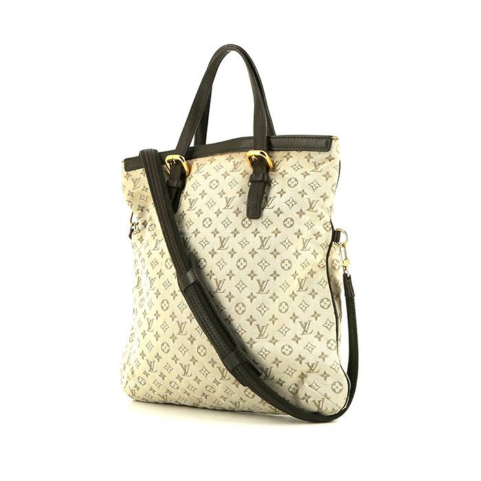 Louis Vuitton handbag in beige monogram canvas Idylle and brown leather - 00pp