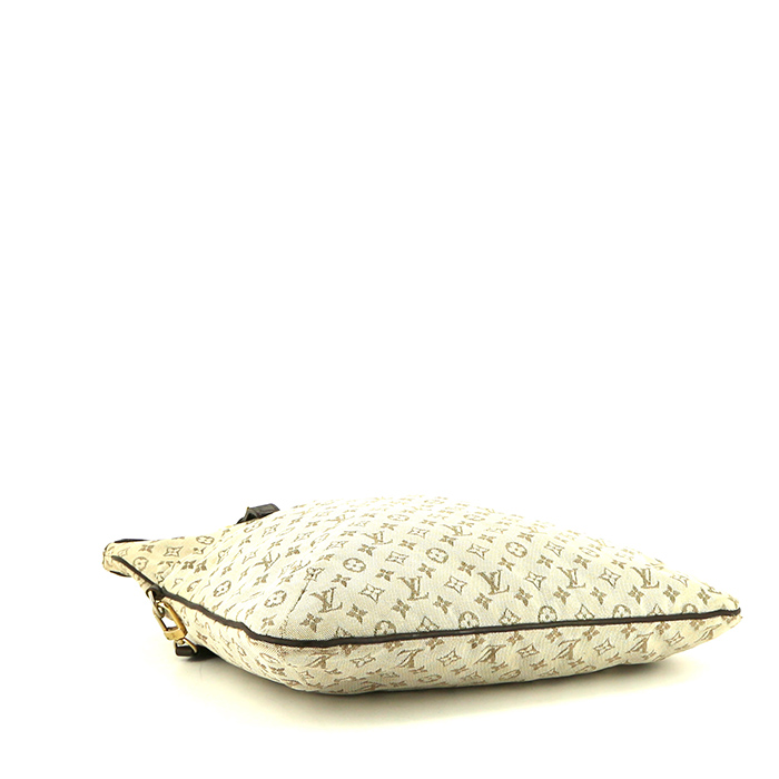Louis Vuitton handbag in beige monogram canvas Idylle and brown leather - Detail D5