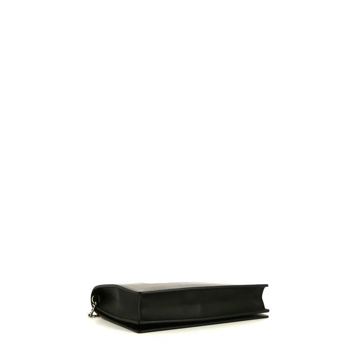 Borsa Celine Frame in pelle nera e bianca - Detail D4