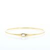 Opening Dinh Van Serrure small model bracelet in yellow gold and diamond - 360 thumbnail
