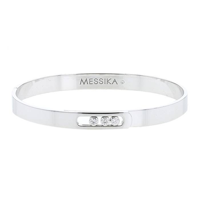 Bracelet Messika Move Noa en or blanc et diamants - 00pp