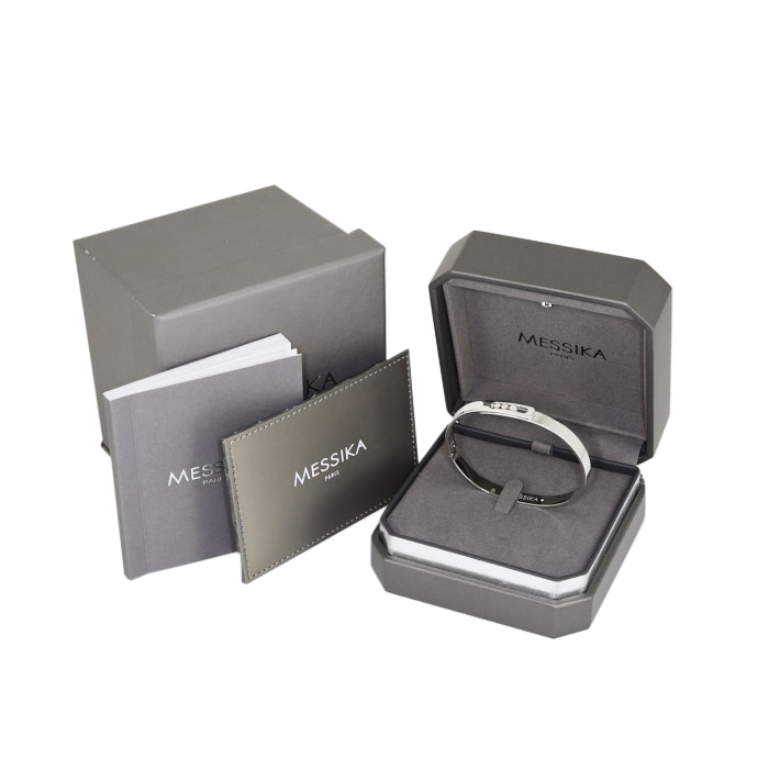 Bracelet Messika Move Noa en or blanc et diamants - Detail D2