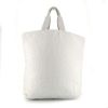 Chanel shopping bag in white terry fabric - 360 thumbnail