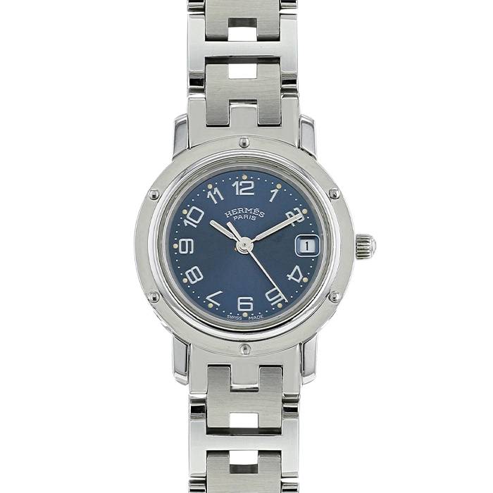 Hermes Clipper watch in stainless steel Ref:  CL4.210 Circa  2000 - 00pp
