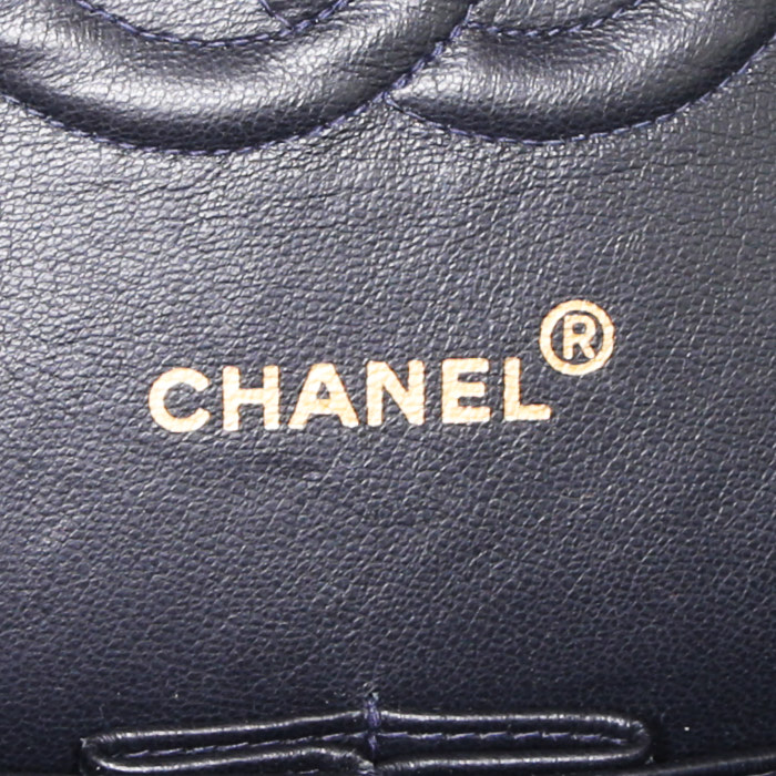 Borsa Chanel  Timeless in pelle trapuntata blu marino - Detail D4