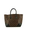 Louis Vuitton Phenix handbag in brown monogram canvas and black leather - 360 thumbnail