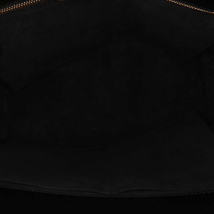 Sac à main Louis Vuitton Phenix en toile monogram marron et cuir noir - Detail D3