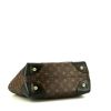 Bolso de mano Louis Vuitton Phenix en lona Monogram marrón y cuero negro - Detail D5 thumbnail