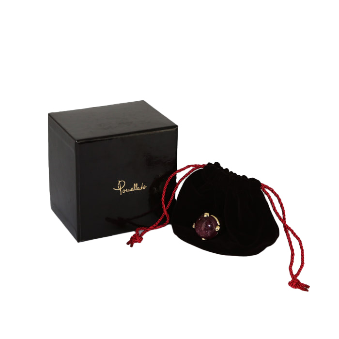 Pomellato Griffe ring in yellow gold and tourmaline - Detail D2