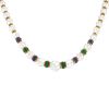 Boucheron 1980's necklace in yellow gold,  rock crystal, calcedony and chrysoprase - 00pp thumbnail