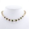Boucheron 1980's necklace in yellow gold,  rock crystal, calcedony and chrysoprase - 360 thumbnail