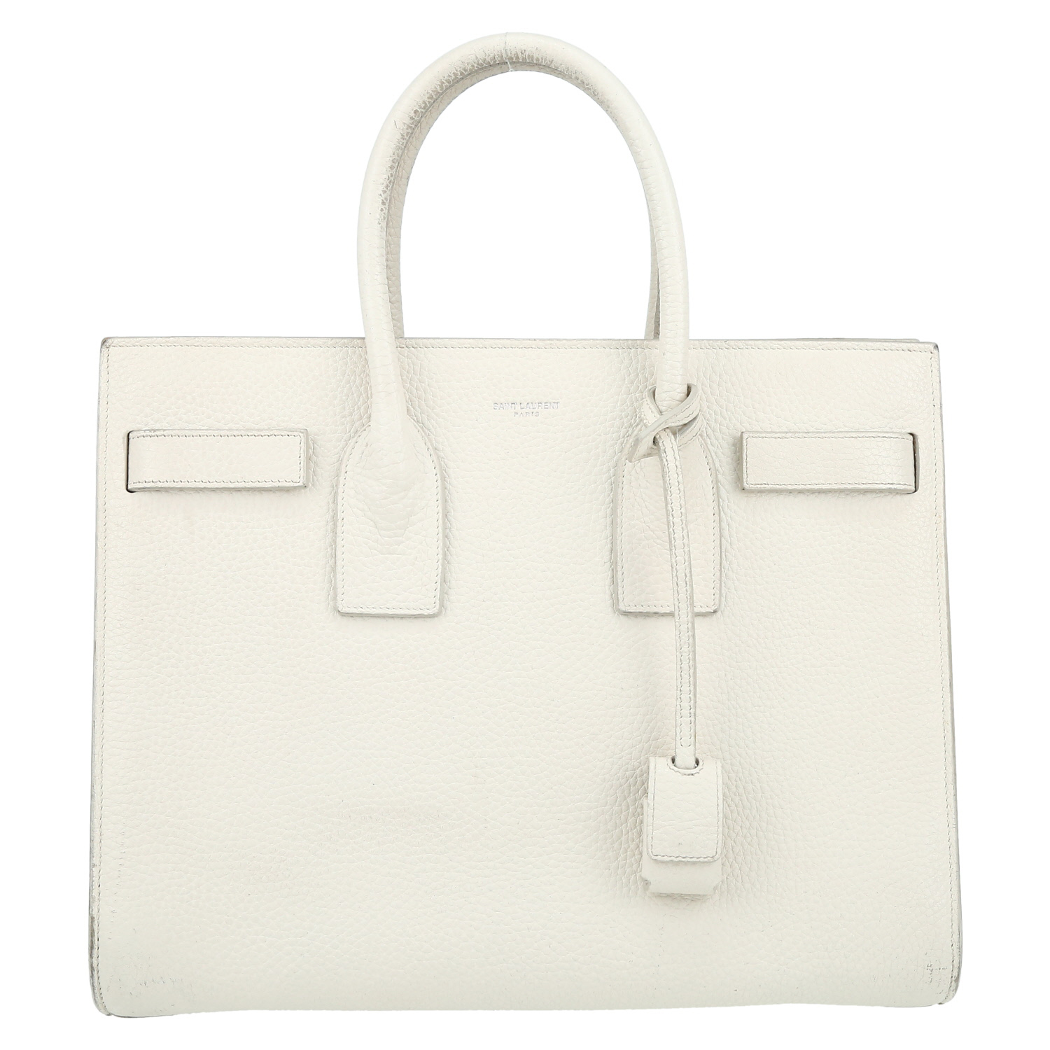 Borsa Saint Laurent in pelle bianca - Detail D2