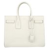 Saint Laurent handbag in white leather - Detail D2 thumbnail