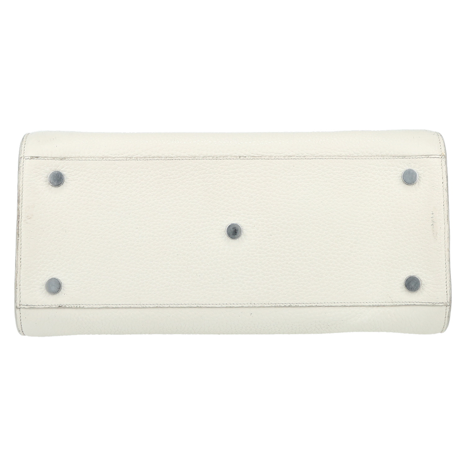 Saint Laurent handbag in white leather - Detail D4