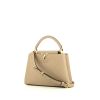 Louis Vuitton Capucines BB handbag in beige leather taurillon clémence - 00pp thumbnail