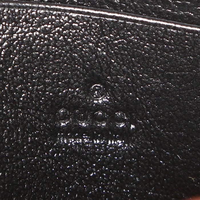 Sac à main Gucci GG Marmont en cuir matelassé noir et cuir rouge - Detail D3